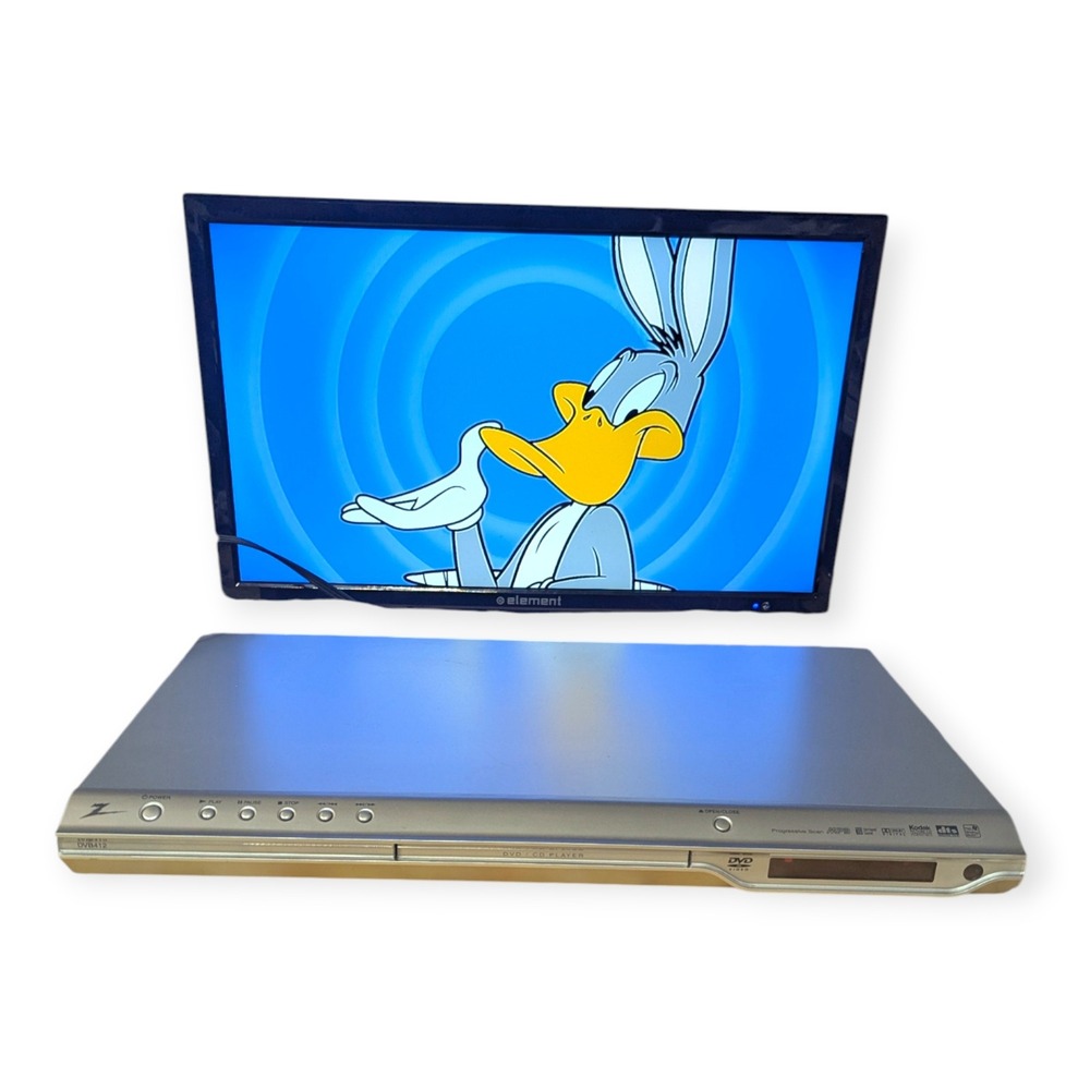 Zenith DVB412 Silver DVD Player Progressive Scan MP3 CD with Remote and Manual